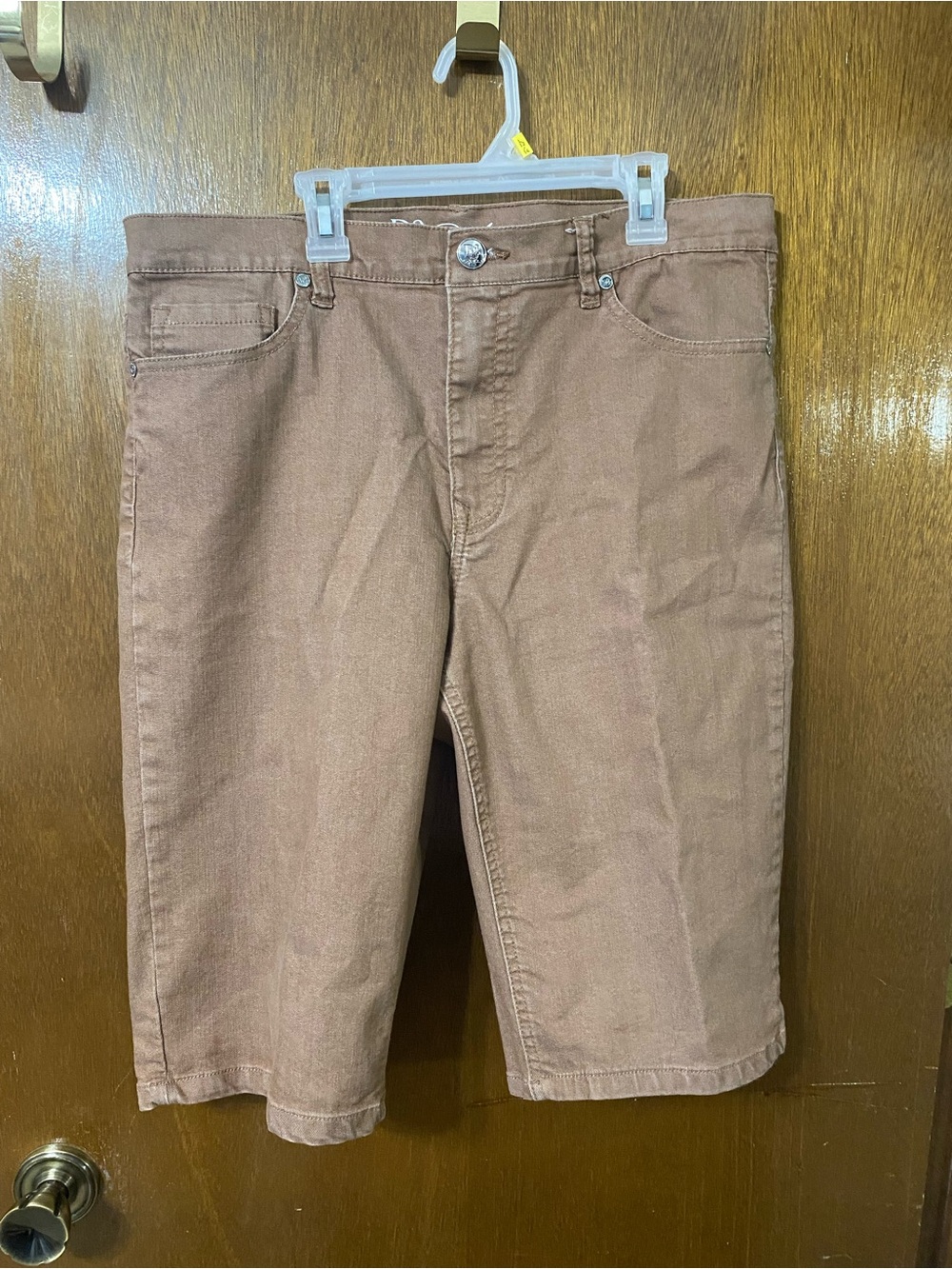 DG2 by Diane Gilman Brown Women's Bermuda Shorts Size 16